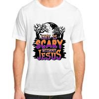 Life Is Scary Without Jesus Christian Halloween Tree Bible Adult ChromaSoft Performance T-Shirt