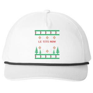 Let It Snow Christmas Gift Snapback Five-Panel Rope Hat