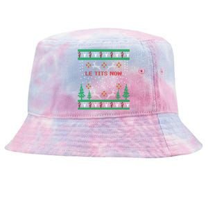 Let It Snow Christmas Gift Tie-Dyed Bucket Hat