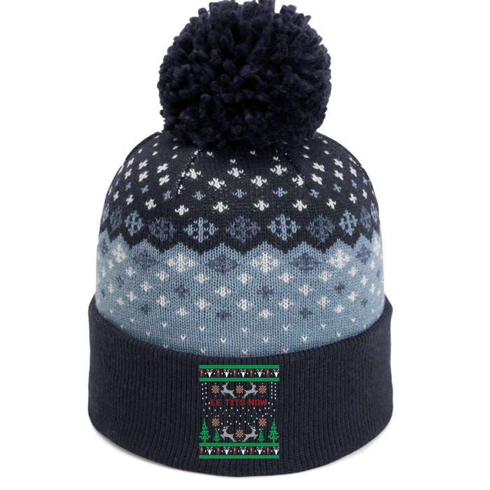 Let It Snow Christmas Gift The Baniff Cuffed Pom Beanie