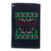 Let It Snow Christmas Gift Platinum Collection Golf Towel