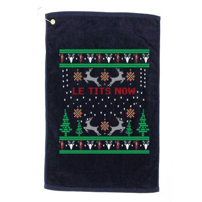 Let It Snow Christmas Gift Platinum Collection Golf Towel