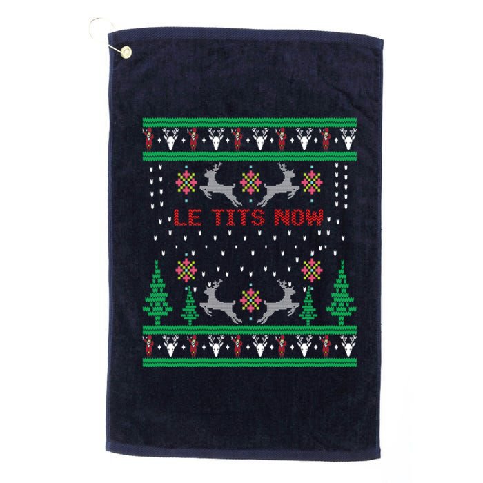 Let It Snow Christmas Gift Platinum Collection Golf Towel