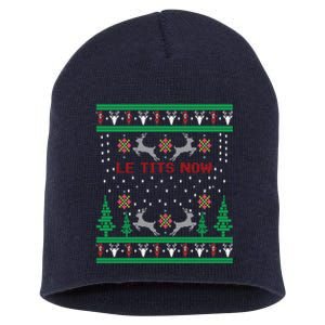 Let It Snow Christmas Gift Short Acrylic Beanie