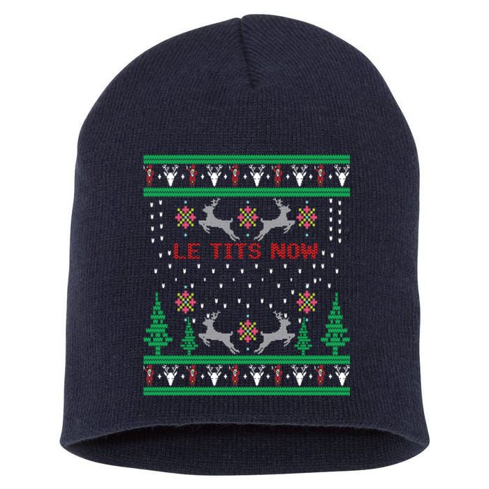 Let It Snow Christmas Gift Short Acrylic Beanie