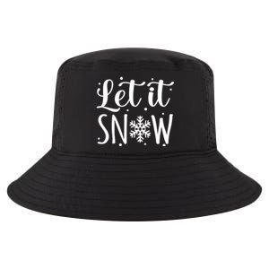 Let It Snow Funny Merry Christmas Santa Elf Gnomes Graphic Gift Cool Comfort Performance Bucket Hat