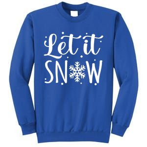 Let It Snow Funny Merry Christmas Santa Elf Gnomes Graphic Gift Sweatshirt