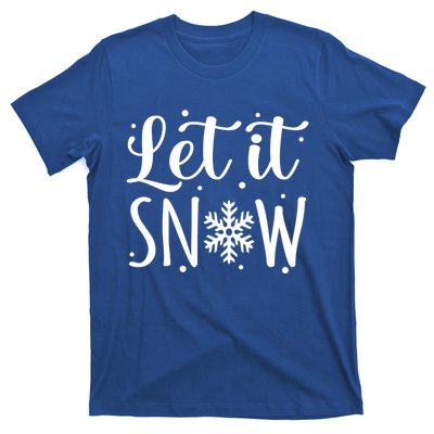 Let It Snow Funny Merry Christmas Santa Elf Gnomes Graphic Gift T-Shirt