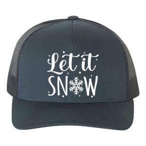 Let It Snow Funny Merry Christmas Santa Elf Gnomes Graphic Gift Yupoong Adult 5-Panel Trucker Hat