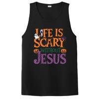 Life Is Scary Without Jesus Christian Halloween Party PosiCharge Competitor Tank