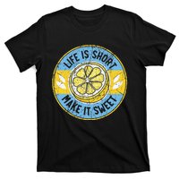 Life Is Short Make It Sweet Lemon Lover Fruit Business T-Shirt