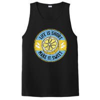 Life Is Short Make It Sweet Lemon Lover Fruit Business PosiCharge Competitor Tank