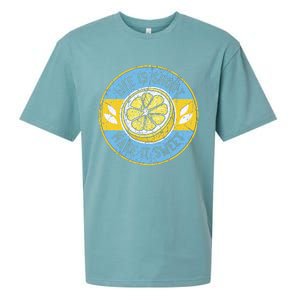 Life Is Short Make It Sweet Lemon Lover Fruit Business Sueded Cloud Jersey T-Shirt