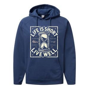 Life Is Short Live Well Performance Fleece Hoodie