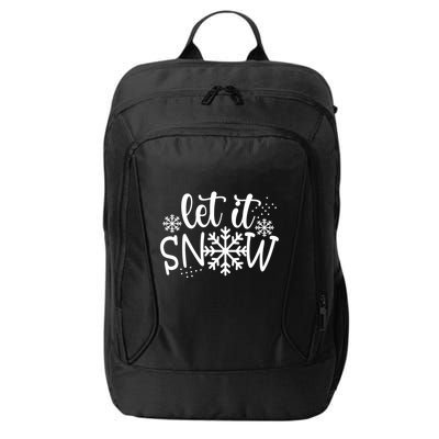 Let It Snow Cute Cozy City Backpack