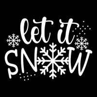 Let It Snow Cute Cozy Drawstring Bag
