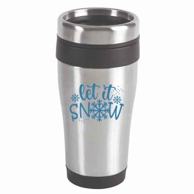 Let It Snow Cute Cozy 16oz Travel Tumbler