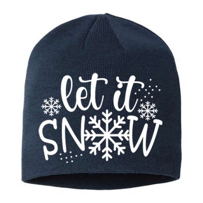 Let It Snow Cute Cozy Sustainable Beanie