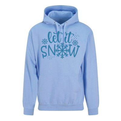 Let It Snow Cute Cozy Unisex Surf Hoodie