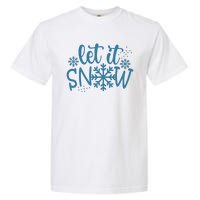 Let It Snow Cute Cozy Garment-Dyed Heavyweight T-Shirt