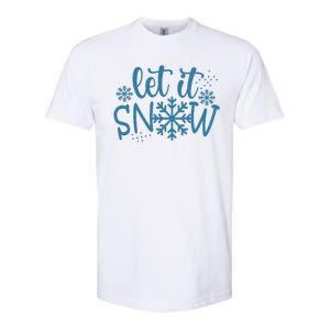 Let It Snow Cute Cozy Softstyle CVC T-Shirt