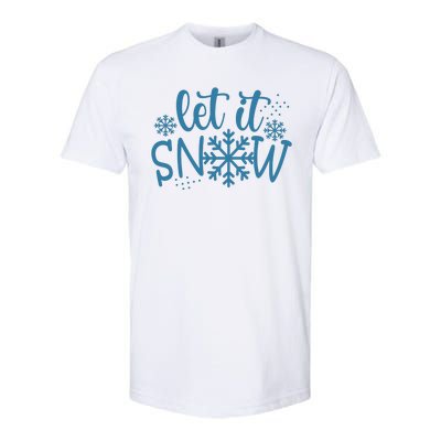 Let It Snow Cute Cozy Softstyle® CVC T-Shirt