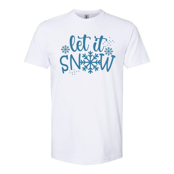 Let It Snow Cute Cozy Softstyle® CVC T-Shirt