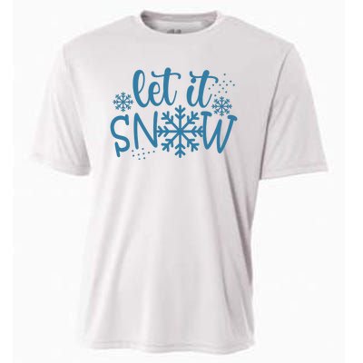 Let It Snow Cute Cozy Cooling Performance Crew T-Shirt