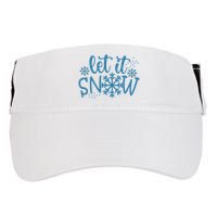 Let It Snow Cute Cozy Adult Drive Performance Visor