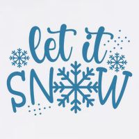 Let It Snow Cute Cozy Adult Drive Performance Visor