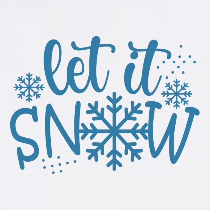 Let It Snow Cute Cozy Adult Drive Performance Visor