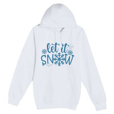 Let It Snow Cute Cozy Premium Pullover Hoodie