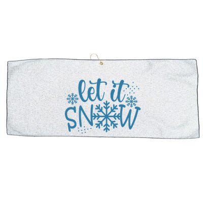 Let It Snow Cute Cozy Large Microfiber Waffle Golf Towel