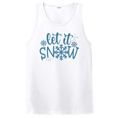 Let It Snow Cute Cozy PosiCharge Competitor Tank