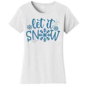 Let It Snow Cute Cozy Women's T-Shirt