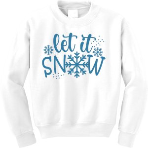 Let It Snow Cute Cozy Kids Sweatshirt