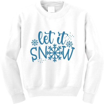 Let It Snow Cute Cozy Kids Sweatshirt