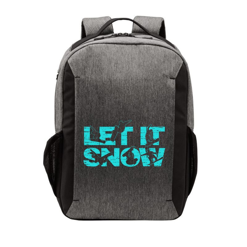 Let It Snow Snowboard Winter Sport Lover Gift Vector Backpack