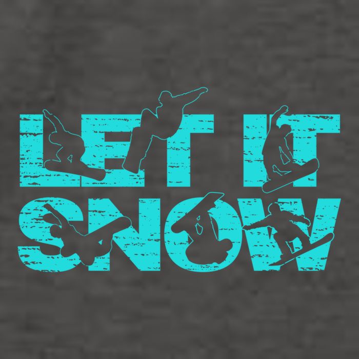 Let It Snow Snowboard Winter Sport Lover Gift Vector Backpack