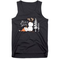 Let It Snow Christmas Snowman Tank Top