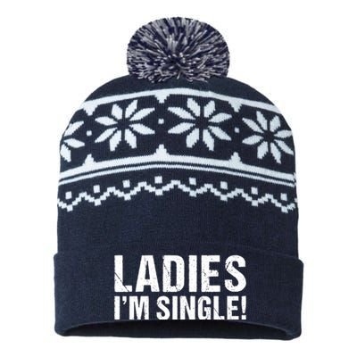 Ladies Im Single USA-Made Snowflake Beanie