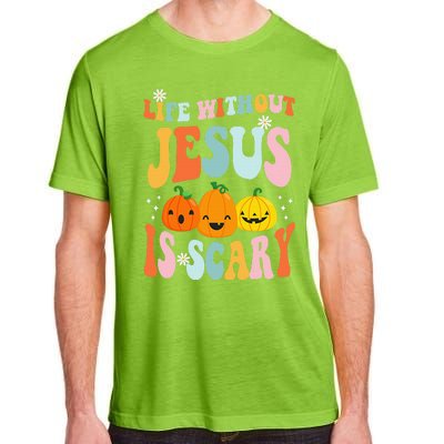 Life is Scary Without Jesus - Christian Faith Halloween  Adult ChromaSoft Performance T-Shirt