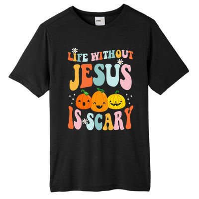 Life is Scary Without Jesus - Christian Faith Halloween  Tall Fusion ChromaSoft Performance T-Shirt