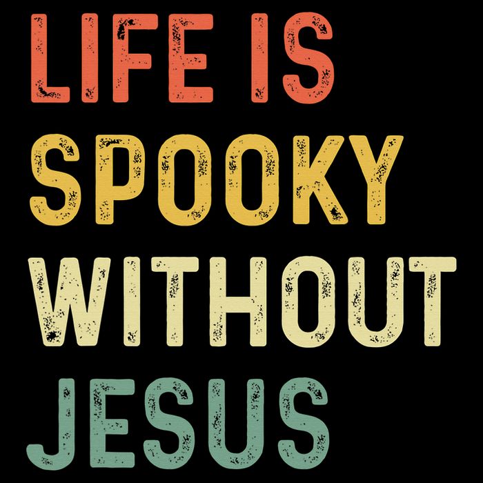 Life Is Spooky Without Jesus Christian Religious Halloween  Impact Tech Backpack