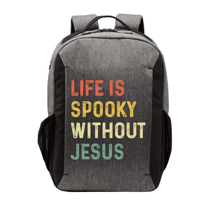 Life Is Spooky Without Jesus Christian Religious Halloween  Vector Backpack