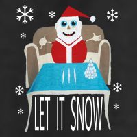 Let It Snow Christmas Sweater Cocaine Snorting Santa Funny Cool Comfort Performance Bucket Hat