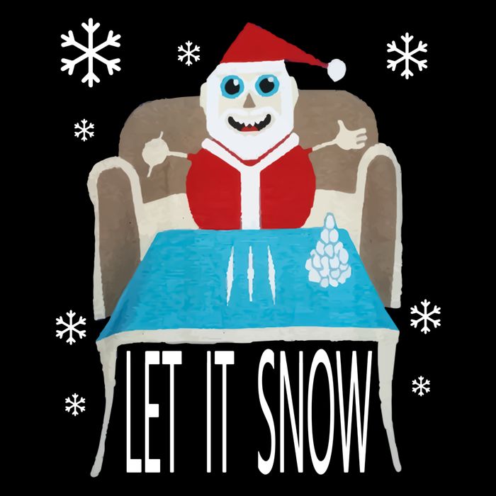 Let It Snow Christmas Sweater Cocaine Snorting Santa Funny Mesh Reversible Basketball Jersey Tank