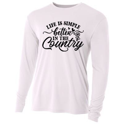 Life Is Simple Better In The Country Cooling Performance Long Sleeve Crew