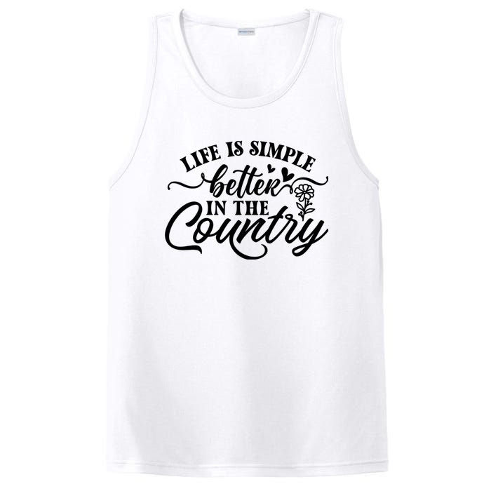 Life Is Simple Better In The Country PosiCharge Competitor Tank