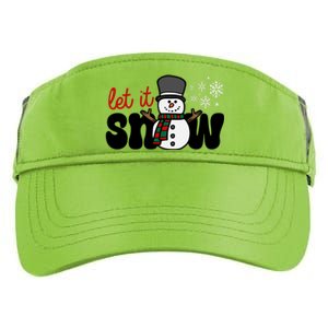 Let It Snow Christmas Holiday Cute Adult Drive Performance Visor